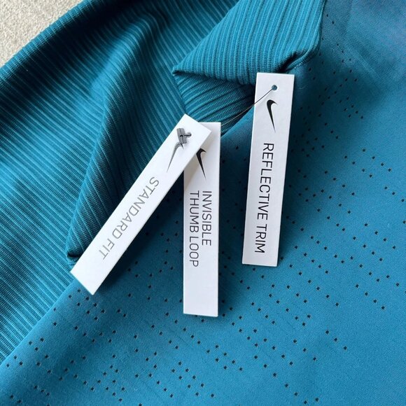 NWT Nike Tech Pack Hybrid Quarter Zip Long Sleeve Pullover Men’s L Teal Green - Picture 5 of 7
